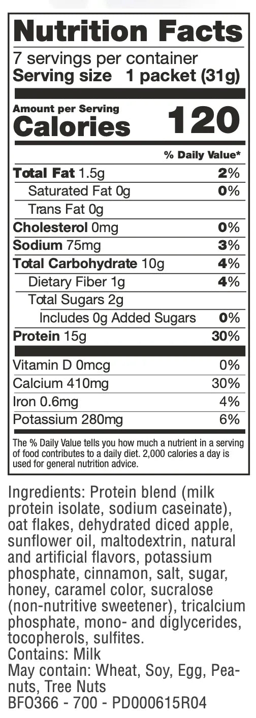 Apple Cinnamon Oatmeal