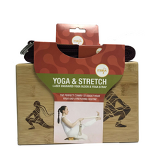 Load image into Gallery viewer, Bamboo Yoga Block &amp; Strap Combo