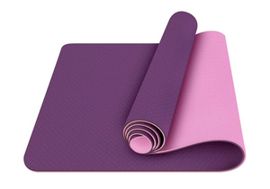 Reversible Color Yoga Mat with Carrying Strap