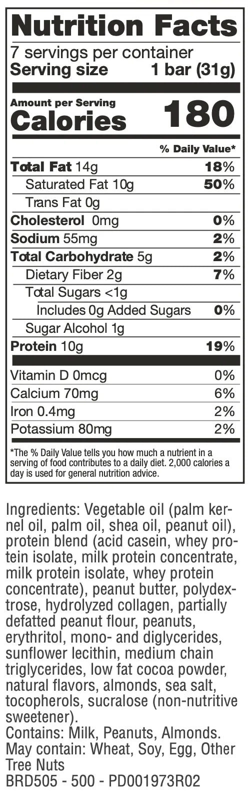 Proti Peanut Butter Keto Bar